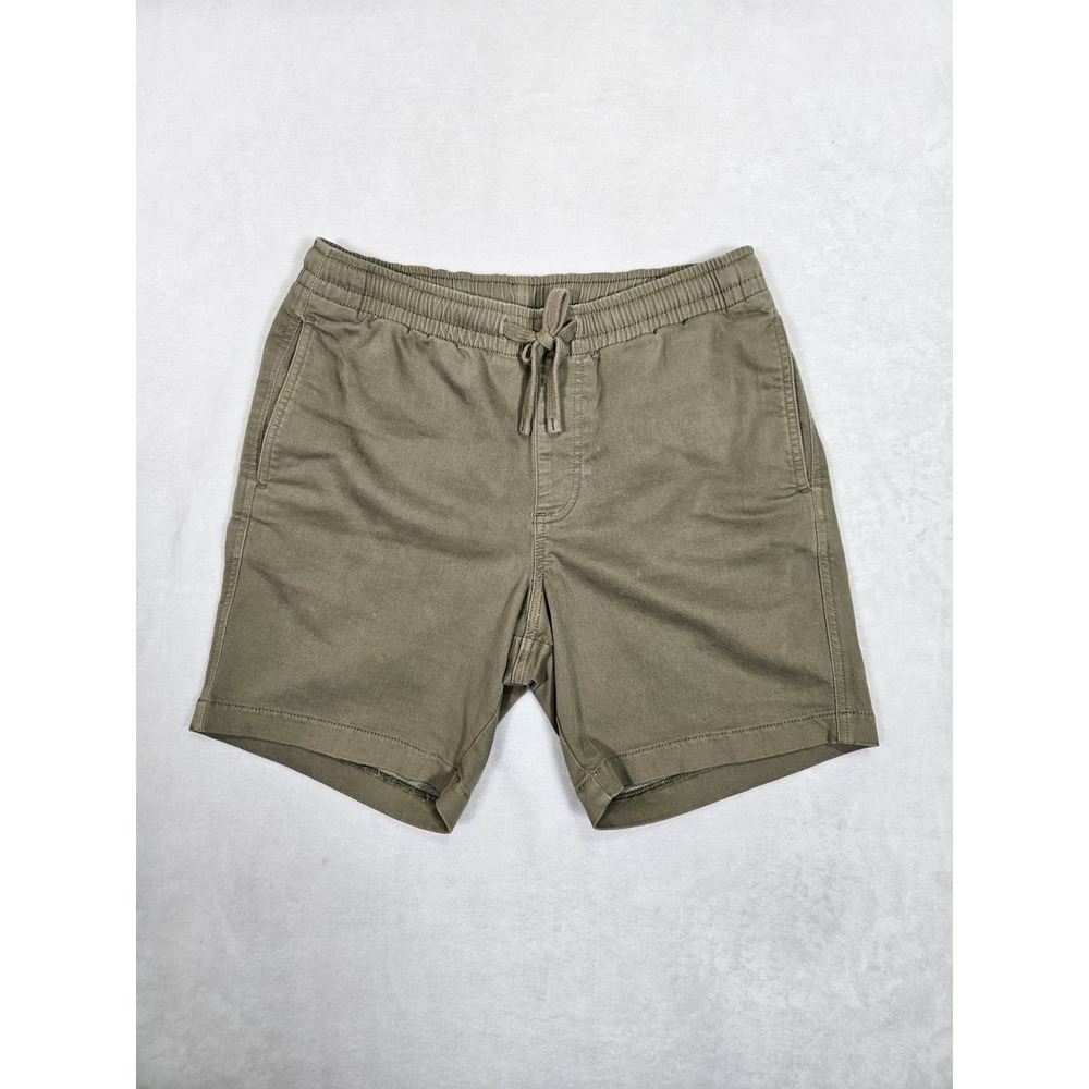 Bear Bottom Drawstring Shorts Mens XL Green 7" Inseam Elastic Waist